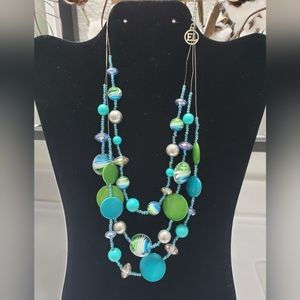 ERICA LYONS Glass Beaded Necklace